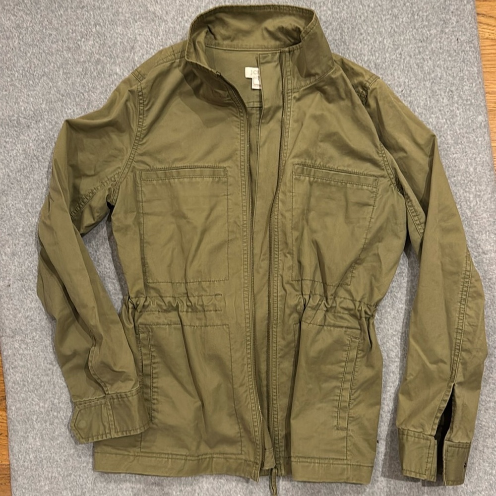 J.Crew Women's Utility Jacket Olive Green Size Small
